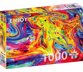 ENJOY Puzzle Duhový mramor / 1000 dílků / od 14 let