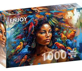 ENJOY Puzzle Peříčková královna / 1000 dílků / od 14 let