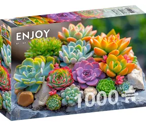 ENJOY Puzzle Sukulenty / 1000 dílků / od 14 let