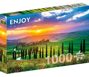 ENJOY Puzzle Toskánský východ slunce / 1000 dílků / od 14 let