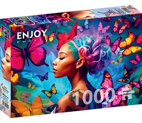 ENJOY Puzzle Královna motýlů / 1000 dílků / od 14 let