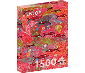 ENJOY Puzzle Sytě červená / 1500 dílků / od 14 let