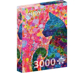ENJOY Puzzle Toulavá kočka / 3000 dílků / od 14 let