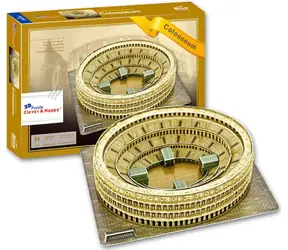 CLEVER&HAPPY 3D puzzle Koloseum / 84 dílků / od 3 let