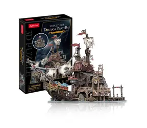 CubicFun Puzzle 3D Pirátský přístav Tortuga / 218 dílků / od 8 let