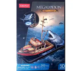 CubicFun 3D puzzle Čelisti: Útok žraloka / 242 dílků / od 8 let