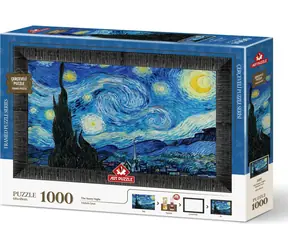 ART PUZZLE 5689 Puzzle s rámem a lepidlem 3v1 Hvězdná noc / 1000 dílků / od 15 let