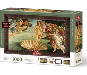 ART PUZZLE 5694 Puzzle s rámem a lepidlem 3v1 Zrození Venuše / 1000 dílků / od 15 let