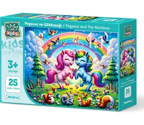 ART PUZZLE 35037 Puzzle Jednorožci s duhou / 25 dílků / od 3 let