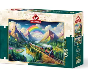 ART PUZZLE 5035 Puzzle Duhový vlak / 260 dílků / od 8 let