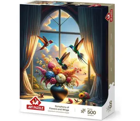 ART PUZZLE 40501 Puzzle Symfonie křídel a květin / 500 dílků / od 8 let