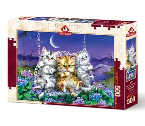 ART PUZZLE 5086 Puzzle Koťátka na houpačce / 500 dílků / od 8 let