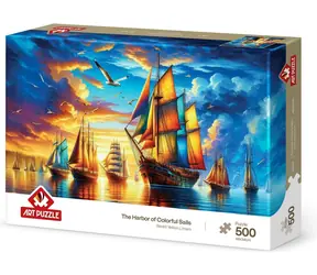ART PUZZLE 40504 Puzzle Přístav barevných plachetnic / 500 dílků / od 8 let