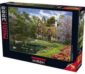 ANATOLIAN Puzzle Jarní chaloupka u jezera / 3000 dílků / od 12 let