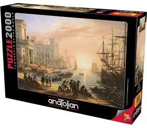 ANATOLIAN Puzzle Přístav při západu slunce / 2000 dílků / od 12 let