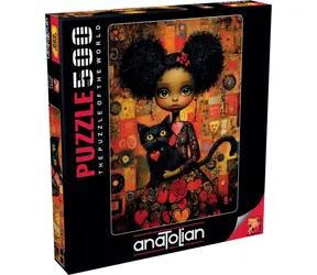 ANATOLIAN Puzzle Černá kočka / 500 dílků / od 12 let