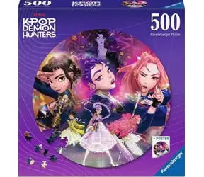 Ravensburger Kruhové puzzle: K-pop: Lovkyně démonů 500 dílků / od 12 let