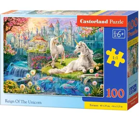 Castorland 111367 Puzzle Království jednorožce / 100 dílků / od 6 let