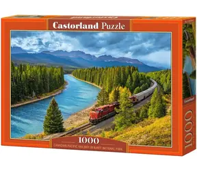 Castorland 105564-2 Puzzle Kanadská pacifická železnice v národním parku Banff / 1000 dílků / od 9 let