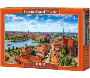 Castorland 105526-2 Puzzle Letecký pohled na Vratislav, Polsko / 1000 dílků / od 9 let