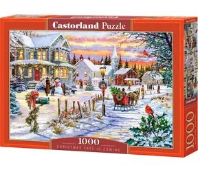 Castorland 105274-2 Puzzle Vánoční strom se blíží / 1000 dílků / od 9 let