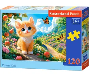Castorland 13623 Puzzle Kotě na procházce / 120 dílků / od 6 let