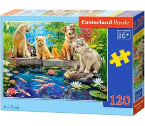 Castorland 13661 Puzzle Rybníček s Koi kapry / 120 dílků / od 6 let