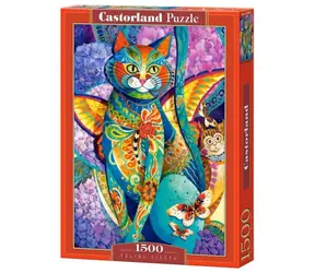 Castorland 151448 Puzzle Malovaná kočka / 1500 dílků / od 9 let