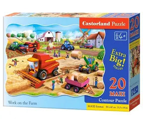 Castorland 02436 Puzzle Práce na farmě MAXI / 20 dílků / od 4 let
