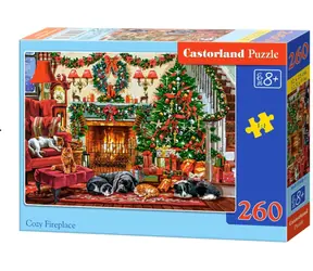 Castorland 27668-1 Puzzle Útulný krb / 260 dílků / od 8 let