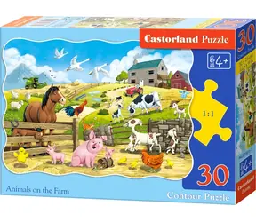 Castorland 03815 Puzzle Zvířátka na farmě / 30 dílků / od 4 let