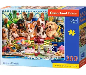 Castorland 030590 Puzzle Dezert pro štěňata / 300 dílků / od 8 let