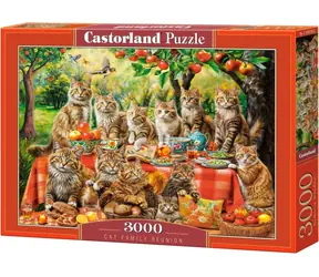 Castorland 300730-2 Puzzle Setkání kočičí rodiny / 3000 dílků / od 9 let