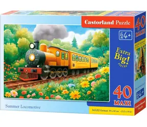Castorland 040414 Puzzle Lokomotiva v létě MAXI / 40 dílků / od 4 let