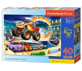 Castorland 040308 Puzzle Skákající Monster Truck MAXI / 40 dílků / od 4 let