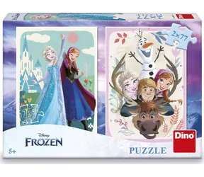 DINO Ledové králoství: Anna a Elsa / 2x77 dílků / od 5 let