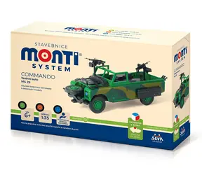 Seva Stavebnice Monti 29 Commando Land Rover / 1:35 / od 6 let