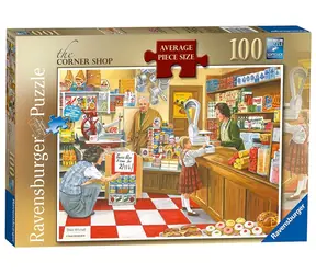 Ravensburger Puzzle Obchod na rohu ulice / 100 dílků / od 6 let