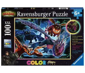 Ravensburger Svítící puzzle Jak vycvičit draka III XXL / 100 dílků / od 6 let