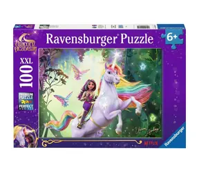 Ravensburger Dětské puzzle Unicorn Academy – Sophia a Wildstar / 100 dílků / od 6 let