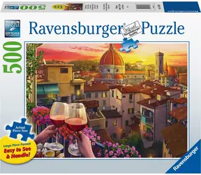 Ravensburger Puzzle Útulná místa: Terasa ve Florencii XXL / 500 dílků / od 12 let