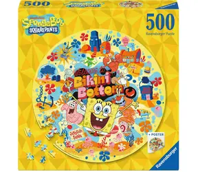Ravensburger Kulaté puzzle SpongeBob / 500 dílků / od 12 let