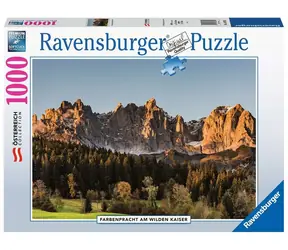 Ravensburger Puzzle Barevný Wilder Kaiser, Rakousko / 1000 dílků / od 14 let