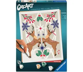 Ravensburger CreArt Vánoční jelen – malování podle čísel / od 12 let