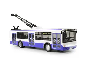 RAPPA Trolejbus který hlásí zastávky česky 28 cm modrá / od 3 let