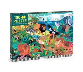Mudpuppy Puzzle Zvířata světa / 100 dílků / od 5 let