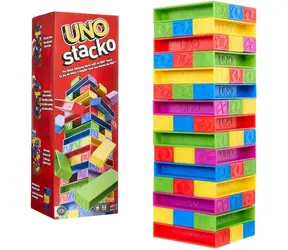 MATTEL Hra UNO Stacko JGT89 / 45 barevných bloků / 2–10 hráčů / od 7 let