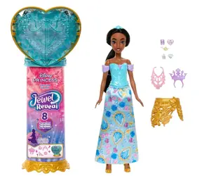 MATTEL Panenka Disney Princess Reveal Jasmína JLK30 / 8 překvapení / žezlo / od 3 let