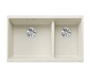 Blanco Subline 430/270 - Silgranitový dřez 76x46 cm dřez vlevo InFino jemná bílá