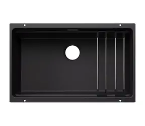 Blanco Etagon 700 - Silgranitový dřez 73x46 cm s příslušenstvím černá 
